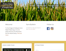 Tablet Screenshot of chilliwackcornmaze.com